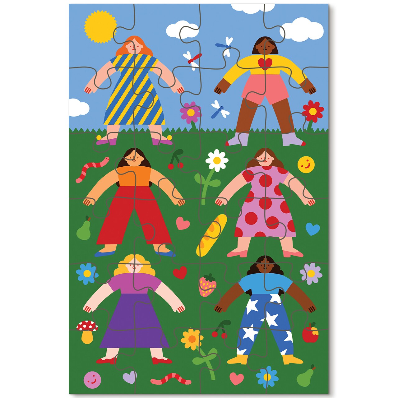 Journey of Something: Let’s Picnic - 24 Piece Puzzle, 10.8 x 7.2" Jigsaw, Outdoor Scene, Oversized Pieces, Magnetic Closure Box, Preschool, Kids 4+